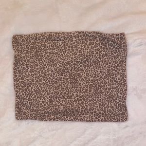 Leopard Print Tube Top